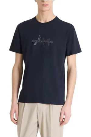 Antony Morato Koszulki, Mężczyzna, Niebieski, M, Granatowy T-shirt z logo marki