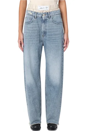 ERIKA CAVALLINI Jeansy, Kobieta, Niebieski, M, Jeansyy Palazzo dla Stylowych Looków