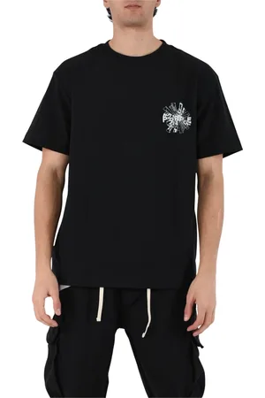 Purple Brand Koszulki, Mężczyzna, Czarny, M, Czarna Bawełniana Koszulka Oversize Jersey