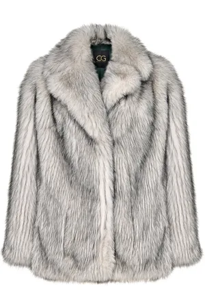 CESARE GASPARI Kurtki, Kobieta, Biały, L, Poliester, Faux Fur & Shearling Kurtki