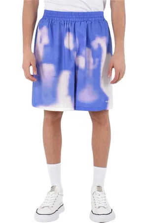 Purple Brand Szorty, Mężczyzna, Wielobarwność, L, Spodenki Bermuda z drukowanego Lyocellu