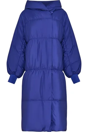 CESARE GASPARI Płaszcze, Kobieta, Fioletowy, S, Poliester, Oversized Puffer Coat - Violet