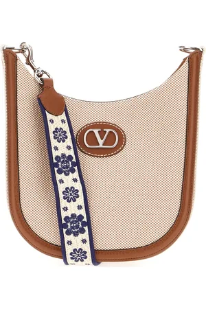 VALENTINO GARAVANI Torebki, Mężczyzna, Beżowy, ONE SIZE, Len, Torby na ramię