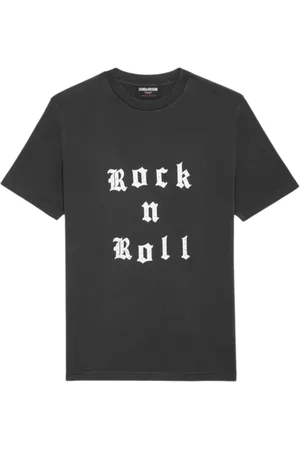 Zadig & Voltaire Koszulki, Kobieta, Czarny, S, Bawełna, Koszulka z Rock