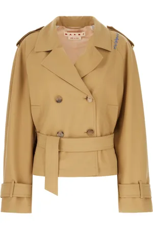 Marni Płaszcze, Kobieta, Beżowy, S, Stylowy Trench Coat dla Mężczyzn