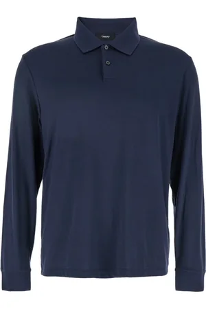 THEORY Koszulki, Mężczyzna, Niebieski, 2XL, Niebieska Koszulka Polo z Klasycznym Kołnierzem