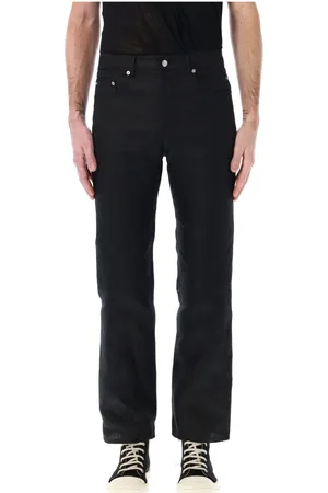Rick Owens Jeansy, Mężczyzna, Czarny, W36, Czarna Spodnie Utility Ss 25