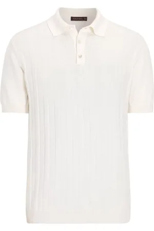 Oscar Jacobson Koszulki, Mężczyzna, Biały, 2XL, Bawełna, Strukturalny Polo Shirt Biały Bawełna