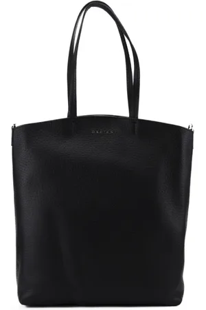 Orciani Torebki, Kobieta, Czarny, ONE SIZE, Czarna Skórzana Torba Shopper