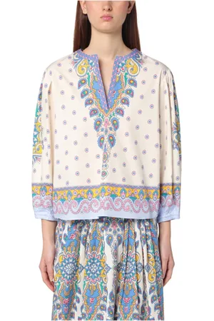 Etro Bluzki, Kobieta, Wielobarwność, M, Top z dekoltem w modnym stylu