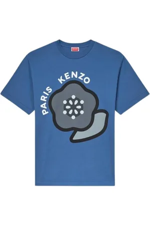 Kenzo Koszulki, Mężczyzna, Niebieski, L, Pop Jersey Nadruk T-shirt