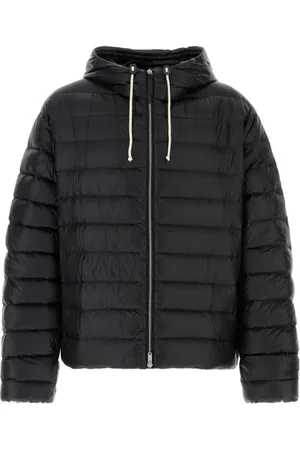 Jil Sander Kurtki, Mężczyzna, Czarny, S, Nylon, Czarna kurtka puchowa z nylonu