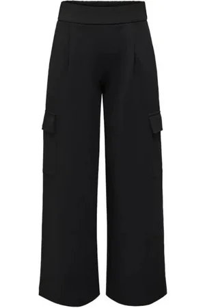 JACQUELINE DE YONG Spodnie, Kobieta, Czarny, M, Wide Trousers