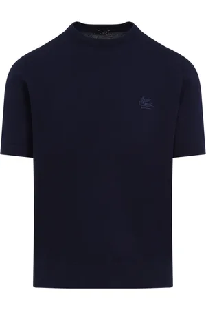 Etro Koszulki, Mężczyzna, Niebieski, S, Niebieski T-shirt dla mężczyzn Stylowy Ss 25