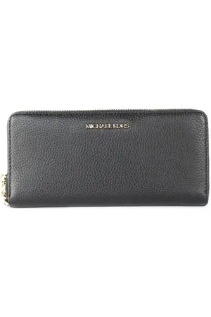 Michael Kors Akcesoria, Kobieta, Czarny, ONE SIZE, Skóra, Portfel na nadgarstek z zamkiem błyskawicznym