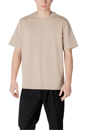 Antony Morato Koszulki, Mężczyzna, Beżowy, 2XL, Beżowy T-shirt z bawełny dla mężczyzn