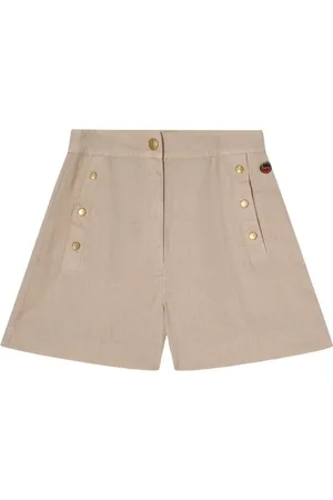 BUSNEL Szorty, Kobieta, Beżowy, XS, Len, Pixie Shorts