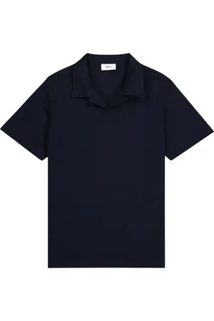 NN.07 Koszulki, Mężczyzna, Niebieski, XL, Granatowy Polo Shirt Bawełniany Jersey