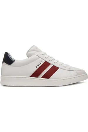Bally Buty, Mężczyzna, Biały, 41 EU, Białe Trampki z Logo