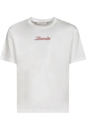Lanvin Koszulki, Mężczyzna, Biały, L, Stylowe T-shirty i Pola