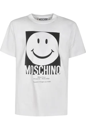 Moschino Koszulki, Mężczyzna, Biały, XL, Stylowe T-shirty i Pola