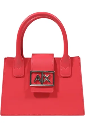 Armani Exchange Torebki, Kobieta, Czerwony, ONE SIZE, Elegancka Koralowa Torebka z Paskiem na Ramię