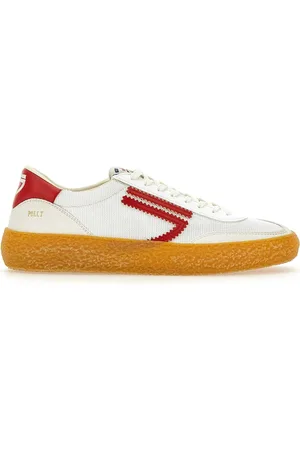 Puraai Buty, Mężczyzna, Wielobarwność, 44 EU, Białe Sneakersy Ekologiczne Buty Trenerki Czerwone