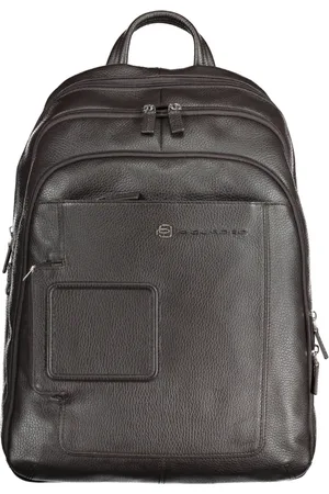 Piquadro Torebki, Mężczyzna, brązowy, ONE SIZE, Skóra, Elegancki Skórzany Plecak na Laptopa