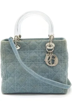 Dior Pre-owned, Kobieta, Niebieski, ONE SIZE, Denim, Pre-owned Denim handbags