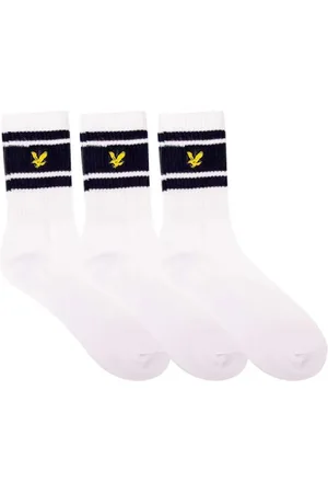 Lyle & Scott Bielizna, Mężczyzna, Biały, M, Pasujące Skarpety 3-Pack