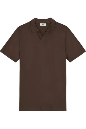 NN.07 Koszulki, Mężczyzna, brązowy, S, Polo z bawełnianego dżerseju Demitasse