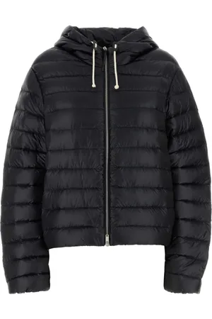 Jil Sander Kurtki, Kobieta, Czarny, S, Nylon, Czarna kurtka puchowa z nylonu