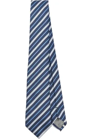 Emporio Armani Akcesoria, Mężczyzna, Niebieski, ONE SIZE, Elegancki Jedwabny Krawat dla Mężczyzn