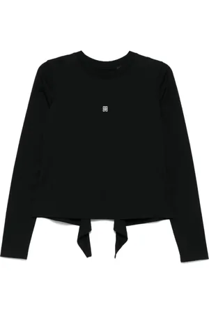 Givenchy Koszulki, Kobieta, Czarny, M, Czarny Sweter z Otworem na Plecach