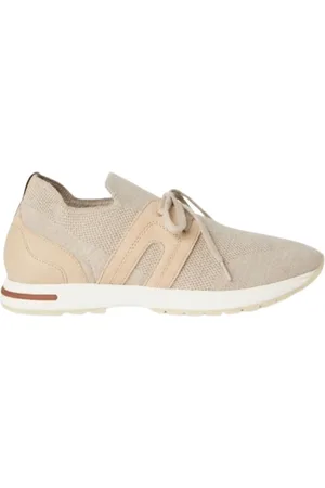 Loro Piana Buty, Kobieta, Beżowy, 38 EU, Wełna, Buty Flexy Walk Beżowa Wełna