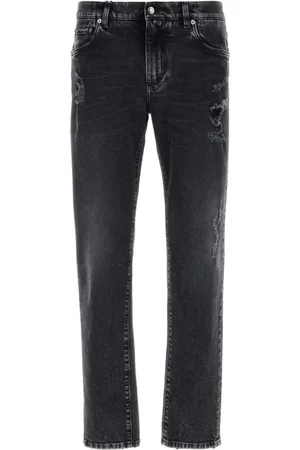 Dolce & Gabbana Jeansy, Mężczyzna, Czarny, M, Czarne dżinsy z rozciągliwym materiałem