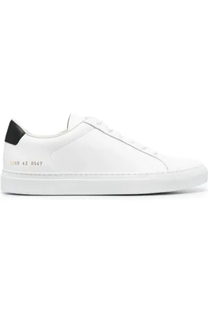 COMMON PROJECTS Buty, Mężczyzna, Biały, 41 EU, Białe skórzane retro sneakersy