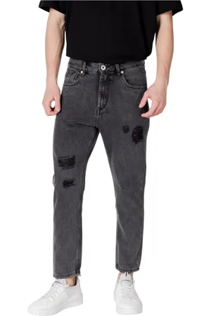 GIANNI LUPO Jeansy, Mężczyzna, Czarny, L, Czarne jeansy z kieszeniami