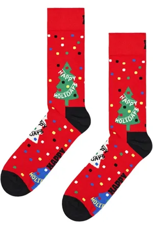 Happy Socks Bielizna, Kobieta, Wielobarwność, S, Skarpety z motywem choinki