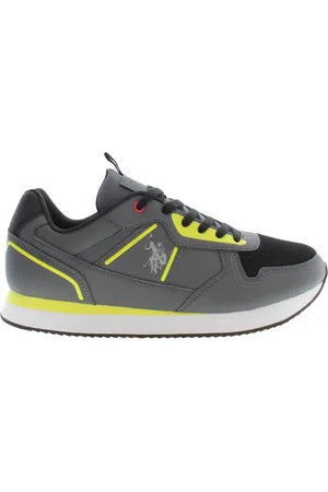 U.S. Polo Assn. Buty, Mężczyzna, Wielobarwność, 44 EU, Poliester, Szare sportowe trampki z logo