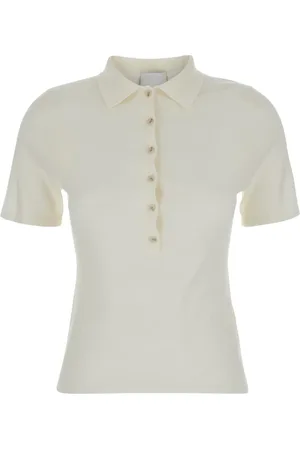 Allude Swetry, Kobieta, Biały, L, Klasyczny Biały Sweter z Wełny Kobieta