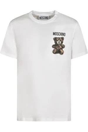 Moschino Koszulki, Mężczyzna, Biały, 2XL, Stylowe T-shirty i Pola