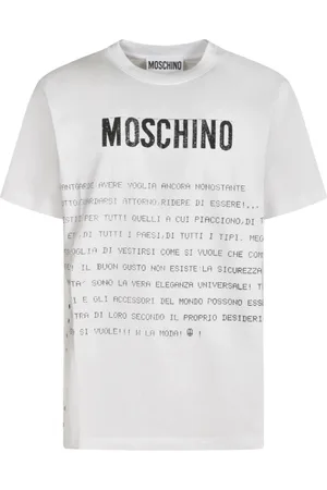 Moschino Koszulki, Mężczyzna, Biały, S, Stylowe T-shirty i Pola
