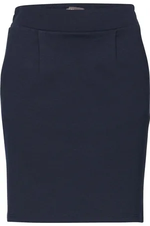 Ichi Spódnice, Kobieta, Niebieski, XS, Midi Skirts