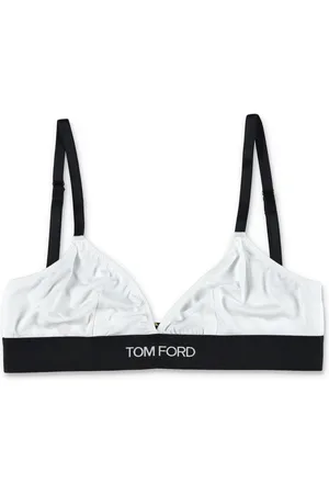 Tom Ford Bielizna, Kobieta, Biały, L, Biały Podpis Biustonosz Bielizna