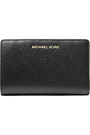 Michael Kors Akcesoria, Kobieta, Czarny, ONE SIZE, Portfel z wytłaczaną skórą Bifold