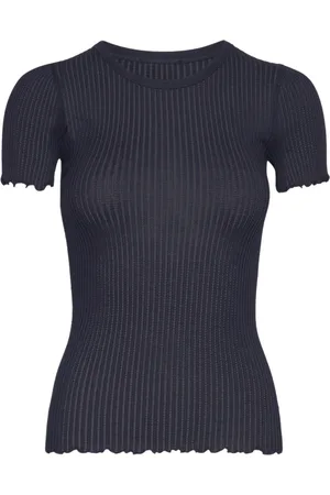 Rosemunde Koszulki, Kobieta, Niebieski, L, Bawełna, Granatowy Baku Top & T-Shirt