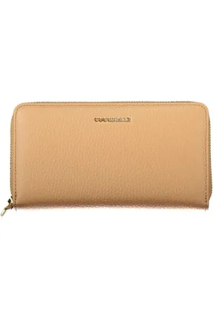 Coccinelle Akcesoria, Kobieta, brązowy, ONE SIZE, Metallic Soft Wallet z wieloma przegródkami