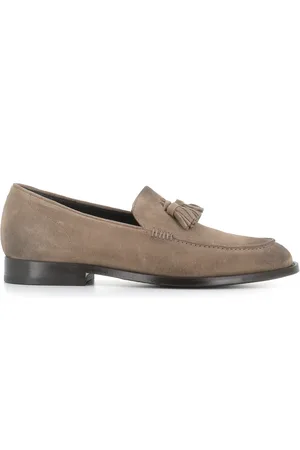 Pantanetti Buty, Mężczyzna, Szary, 42 1/2 EU, Zamsz, Szary Mokasyn z Frędzlami