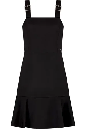 Armani Exchange Sukienki, Kobieta, Czarny, L, Czarne Sukienki dla Kobiet